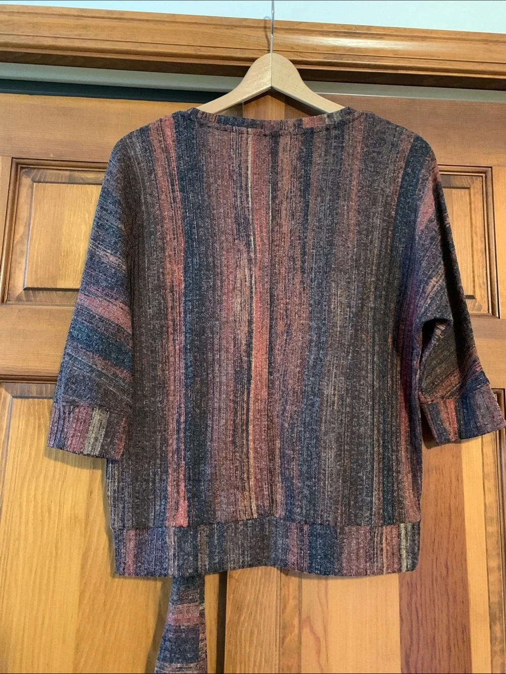 Simply Vera Striped Tie-Hem Knit Top - Multicolor